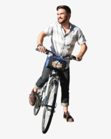 Person On Bike Front, HD Png Download, Transparent PNG