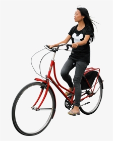 On Her Bike Png Image, Transparent Png, Transparent PNG