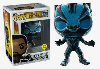 Black Panther Glow In The Dark Pop , Png Download - Funko Pop Black Panther Glow In The Dark, Transparent Png, Transparent PNG