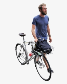 Cycling, Cyclist Png - Guy With Bike Png, Transparent Png, Transparent PNG