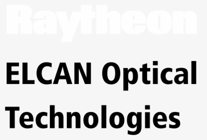 Raytheon Elcan Optical Technologies Logo Black And - Raytheon, HD Png Download, Transparent PNG