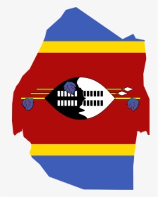 Swaziland Flag Map, HD Png Download, Transparent PNG
