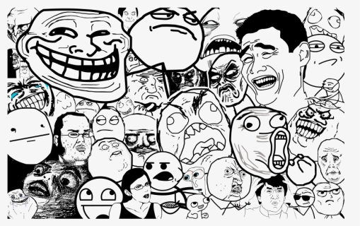 Transparent Pensando Png - Troll Face Rage Png, Png Download ...