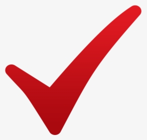 Checklist Symbol Png - Red No Background Check Mark, Transparent Png, Transparent PNG