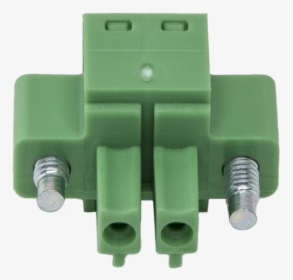 7843 Green 2-pin Screw Terminal Plug Connector With - Green Power Connector, HD Png Download, Transparent PNG