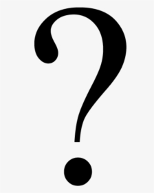 Question Mark Graphic Freeuse Black And White Clipart - Black Question Mark Png, Transparent Png, Transparent PNG