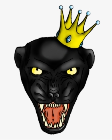 Black Panther With Crown Art, HD Png Download, Transparent PNG