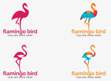Flamingo Bird Logo Design - Greater Flamingo, HD Png Download, Transparent PNG