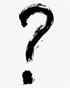 Question Mark Brush Stroke, HD Png Download, Transparent PNG