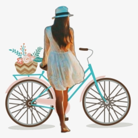 #wheel #girl #people #bicycle #bike - 26 January 1950 Day, HD Png Download, Transparent PNG