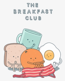 Breakfast Club Cartoon Png , Transparent Cartoons - Breakfast Club Cartoon Food Transparent, Png Download, Transparent PNG