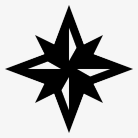 Compass Winds Star Symbol - Transparent Background Compass Star Icon, HD Png Download, Transparent PNG