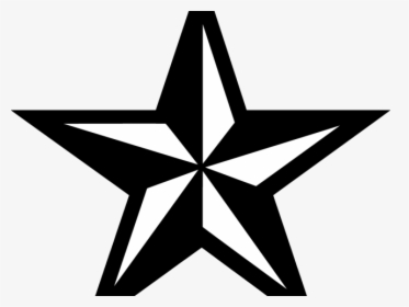 Nautical Star Tattoos Clipart Compass - Star White And Black Tattoo, HD Png Download, Transparent PNG