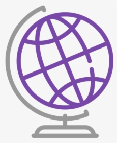 Globe Vector Icon White, HD Png Download, Transparent PNG