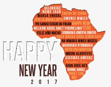 The Image Shows The Continent Of Africa With The Phrase - Happy New Year 2012, HD Png Download, Transparent PNG