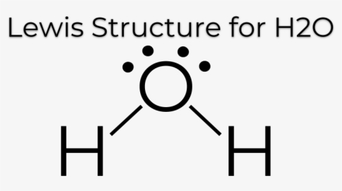 The Lewis Dot Structure - Lewis Structure Of Water, HD Png Download, Transparent PNG