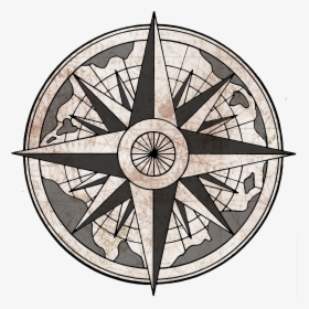 Nautical Compass Png - Vintage Compass Rose Png, Transparent Png, Transparent PNG