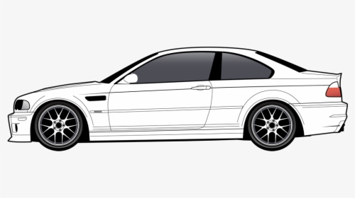 Graphic Royalty Free Bmw Drawing E46 M3 - Graphics Bmw T Shirts, HD Png