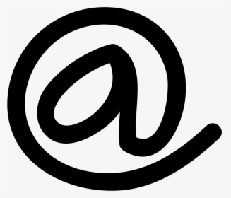 Arroba Hand Drawn Symbol - Arroba Logo Vector, HD Png Download, Transparent PNG