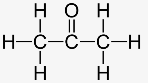 Structural Formula Of Propanone, HD Png Download, Transparent PNG