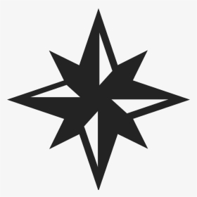Transparent Background Compass Star Icon, HD Png Download, Transparent PNG