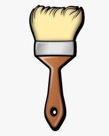 Brush Clipart Black And White - Paint Brush Cartoon, HD Png Download, Transparent PNG