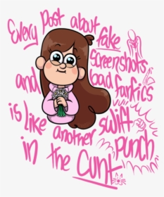 Dipper Pines Taco Pink Text Facial Expression Cartoon - Dipper Goes To Taco Bell Art, HD Png Download, Transparent PNG
