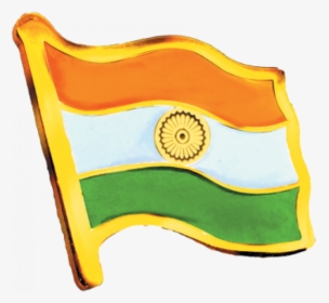 Indian Flag Pin Png, Transparent Png, Transparent PNG