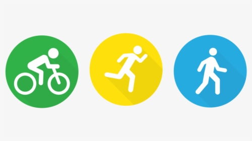 Cycling And Walking Logo, HD Png Download, Transparent PNG