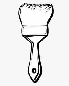 Paint Brush Coloring Page, HD Png Download, Transparent PNG