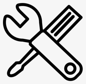 Wrench And Screwdriver Crossed - Cacciavite E Chiave Inglese, HD Png Download, Transparent PNG