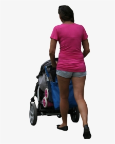 People Png Free Baby , Png Download - Person With Stroller Png, Transparent Png, Transparent PNG
