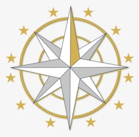 Golden Compass Direction Sunset - Sticker Royal Enfield Logo Png, Transparent Png, Transparent PNG