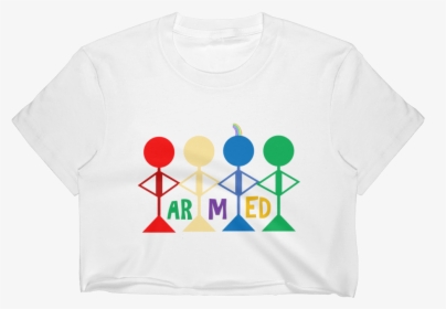 Armed And Proud Fitted Crop Top - Drummer, HD Png Download, Transparent PNG