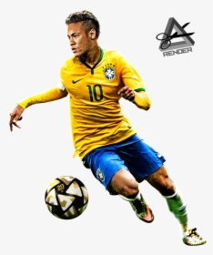 Neymar Junior Brazil Png - Pro Evolution Soccer 2016, Transparent Png, Transparent PNG