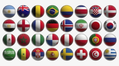 Fifa World Cup Teams Flags, HD Png Download, Transparent PNG