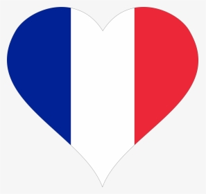 Transparent Clipart Drapeau France - French Flag Love Heart, HD Png Download, Transparent PNG