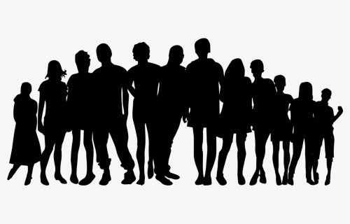 Crowd People Png Images Free Download - Family And Friends Silhouette, Transparent Png, Transparent PNG
