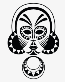 Images Of Tribal Mask Coloring Pages - Transparent African Mask Png, Png Download, Transparent PNG