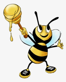 Bumble Bee With Honey Cartoon, HD Png Download, Transparent PNG