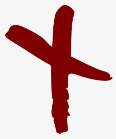 #red #ink #brush #stroke #smudge #paint #mark #line - Red Cross Paint Brush Png, Transparent Png, Transparent PNG