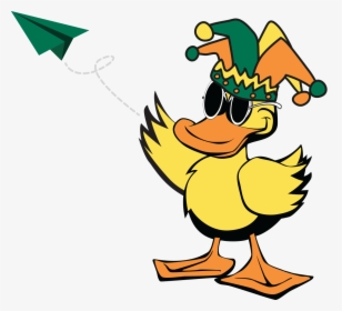Duck Mascot Throwing Paper Airplane - Quick Quack Car Wash Values, HD Png Download, Transparent PNG