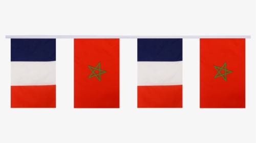 Morocco Friendship Bunting Flags - France And China Flag, HD Png Download, Transparent PNG