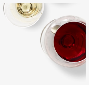 Glasses Of White And Red Wine - Glass Bottle, HD Png Download, Transparent PNG