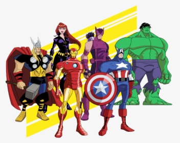 Avengers Cliparts - Hulk Ironman Thor Captain America Png, Transparent Png, Transparent PNG