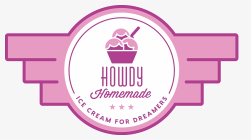 Howdy Homemade - Homemade Ice Cream Logo, HD Png Download, Transparent PNG