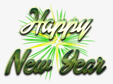 Happy New Year Word Art Png Transparent Image - Transparent Happy New Year Png, Png Download, Transparent PNG
