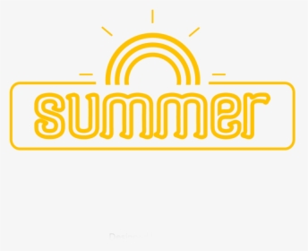 #ftestickers #text #typography #wordart #summer #cute - Summer Word Png Yellow, Transparent Png, Transparent PNG