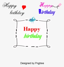 Vector Happy Birthday Wordart, Happy Birthday Wordart, - Illustration, HD Png Download, Transparent PNG