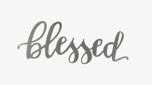 Blessed Metal Word Art - Calligraphy, HD Png Download, Transparent PNG